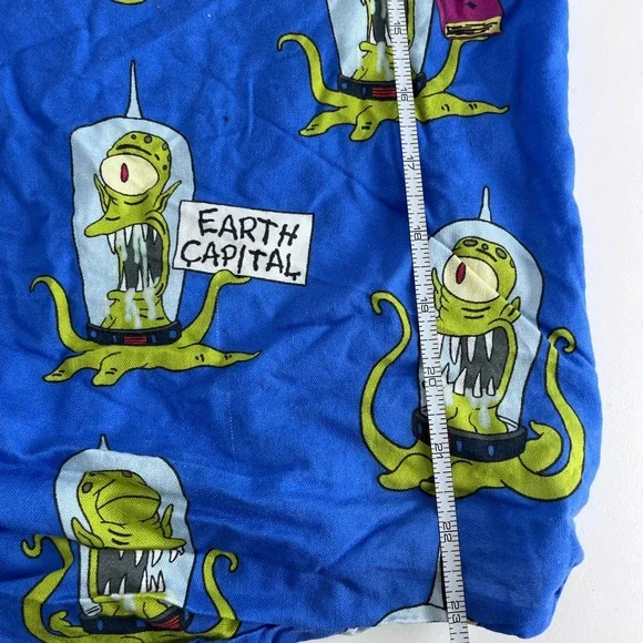 Cakeworthy x The Simpsons Kang & Kodos Button-Up Shirt Mens Small Blue Alien - Picture 8 of 9